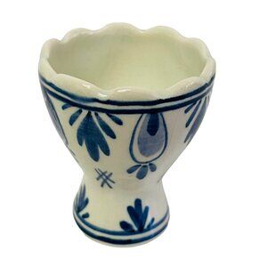 Delft's Handpainted Holland MH Ceramic Egg Cup